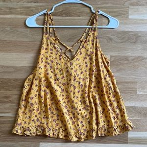 Yellow floral top
